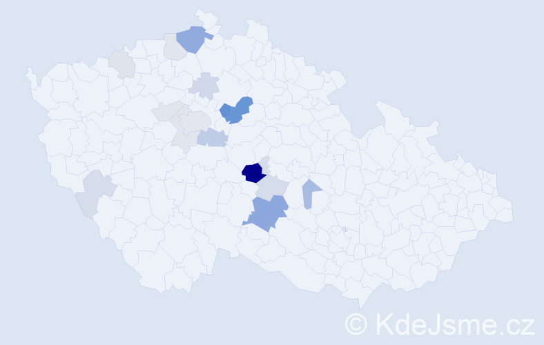 Příjmení: 'Labuta', počet výskytů 42 v celé ČR