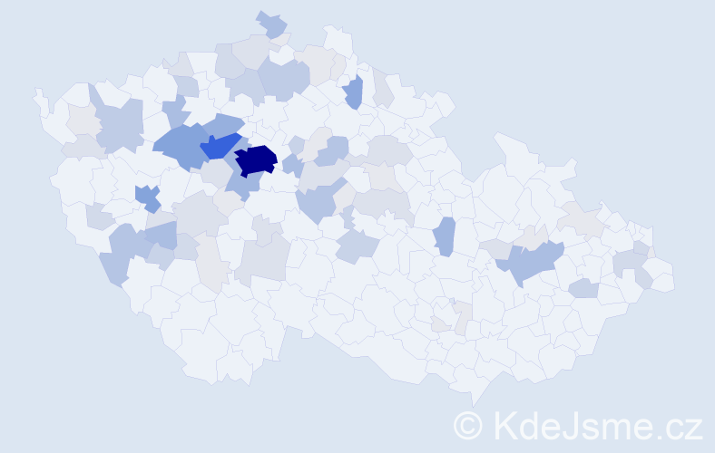 Příjmení: 'Baroch', počet výskytů 279 v celé ČR