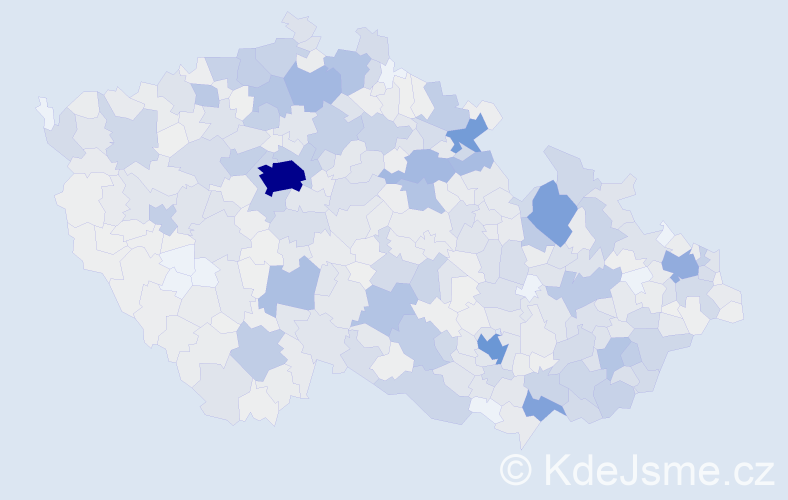 Příjmení: 'Macková', počet výskytů 3512 v celé ČR