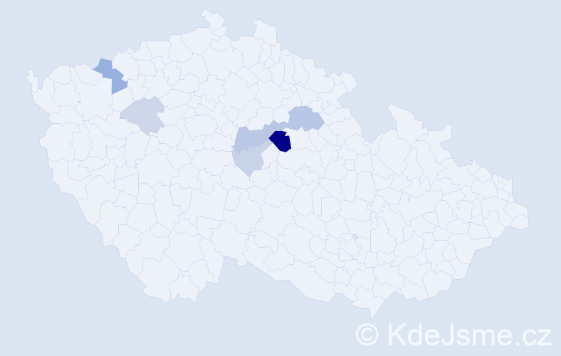 Příjmení: 'Neprášková', počet výskytů 15 v celé ČR