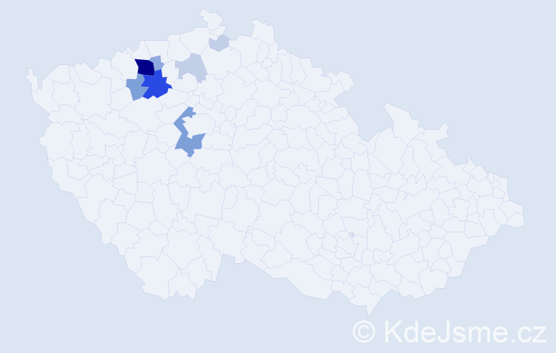 Příjmení: 'Kotěborská', počet výskytů 28 v celé ČR