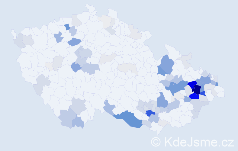 Příjmení: 'Goldová', počet výskytů 353 v celé ČR