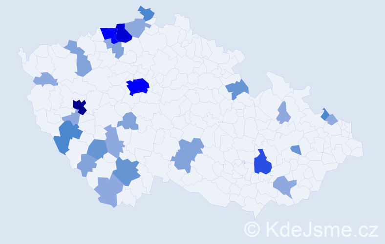 Příjmení: 'Engl', počet výskytů 79 v celé ČR