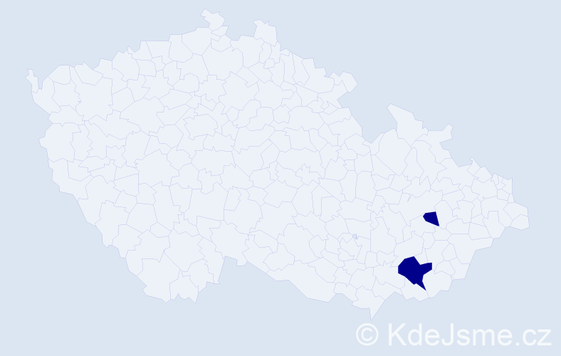 Příjmení: 'Retlová', počet výskytů 2 v celé ČR