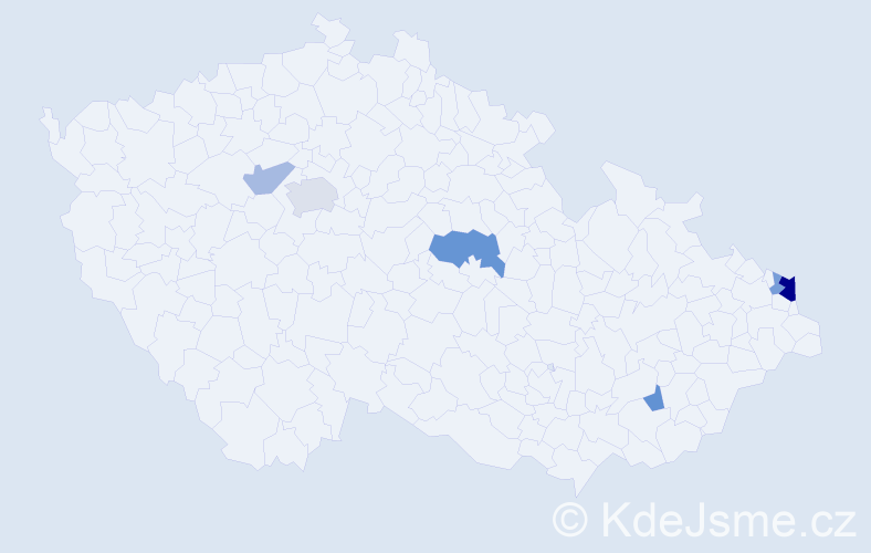 Příjmení: 'Baráni', počet výskytů 12 v celé ČR