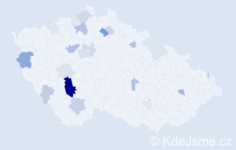 Příjmení: 'Ciboch', počet výskytů 67 v celé ČR