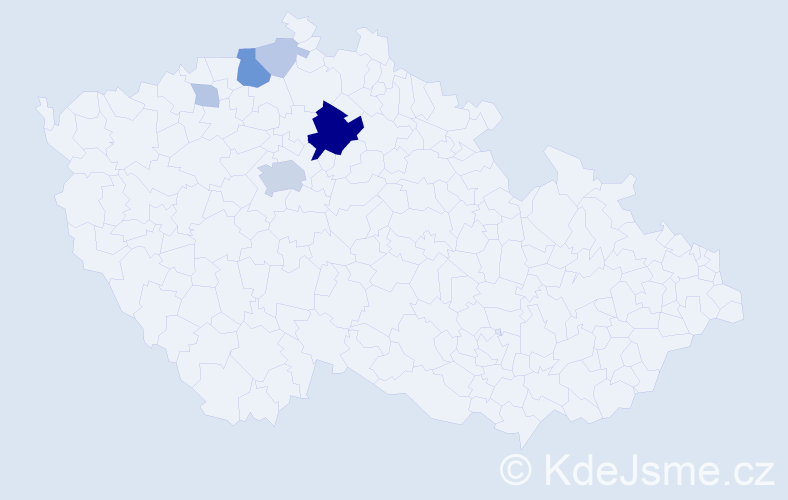 Příjmení: 'Kaulfusová', počet výskytů 22 v celé ČR