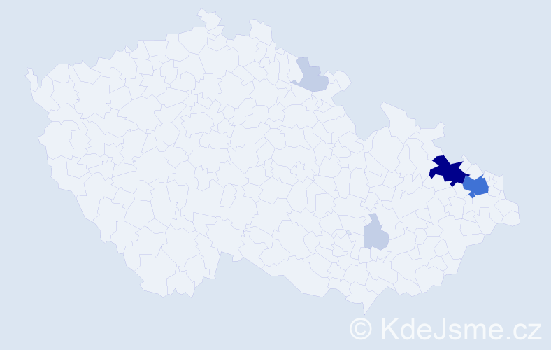 Příjmení: 'Greiplová', počet výskytů 19 v celé ČR