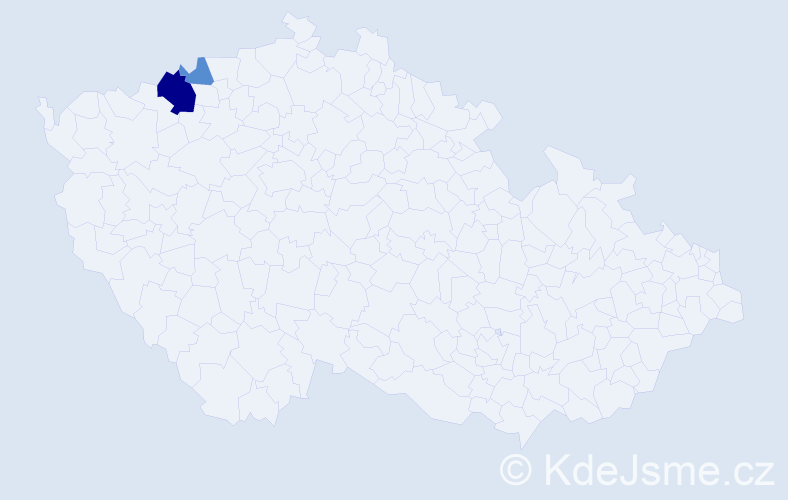 Příjmení: 'Konopitzká', počet výskytů 5 v celé ČR