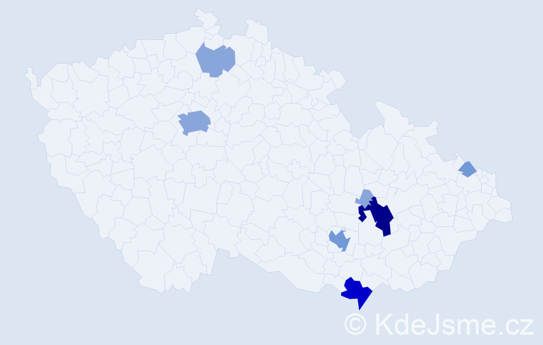 Příjmení: 'Bukovec', počet výskytů 29 v celé ČR