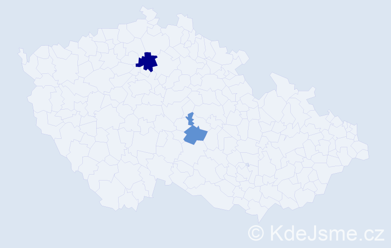 Příjmení: 'Sabanová', počet výskytů 3 v celé ČR