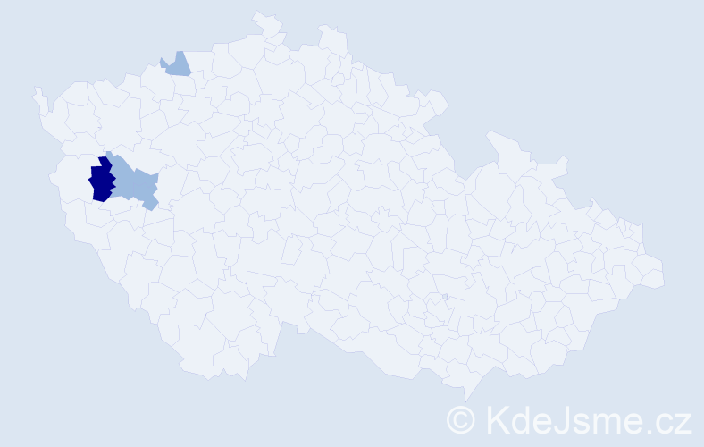 Příjmení: 'Solová', počet výskytů 7 v celé ČR