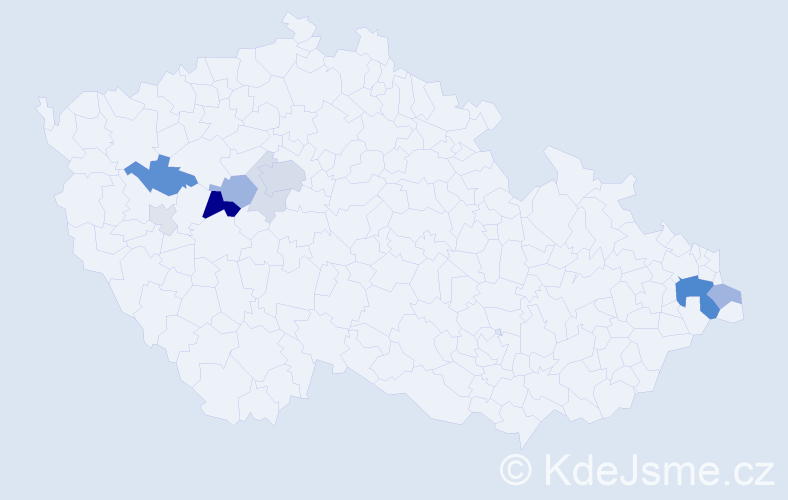 Příjmení: 'Eschnerová', počet výskytů 31 v celé ČR
