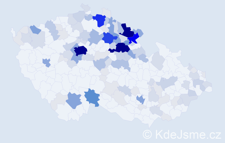 Příjmení: 'Vik', počet výskytů 467 v celé ČR