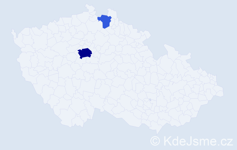 Příjmení: 'Birovets', počet výskytů 8 v celé ČR