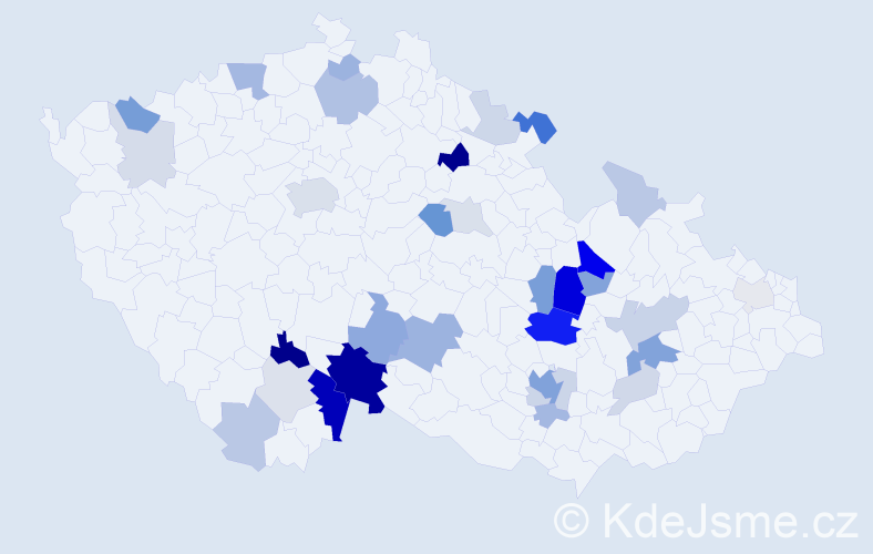 Příjmení: 'Ille', počet výskytů 97 v celé ČR