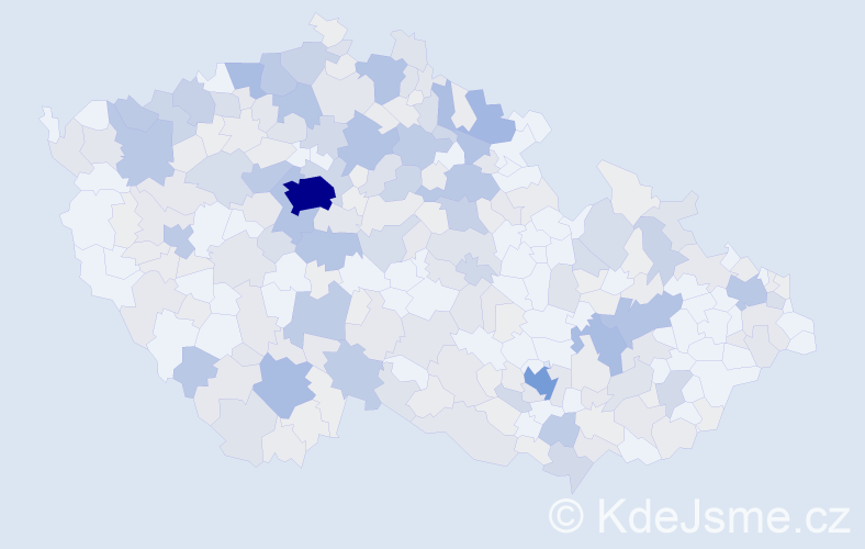 Příjmení: 'Albrecht', počet výskytů 1081 v celé ČR