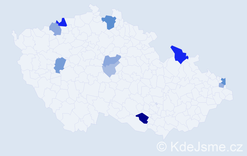 Příjmení: 'Čarnogurská', počet výskytů 30 v celé ČR