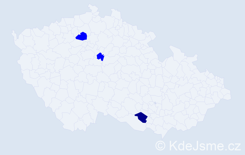 Příjmení: 'Kosovová', počet výskytů 4 v celé ČR