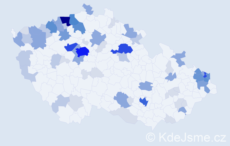 Příjmení: 'Tomko', počet výskytů 237 v celé ČR