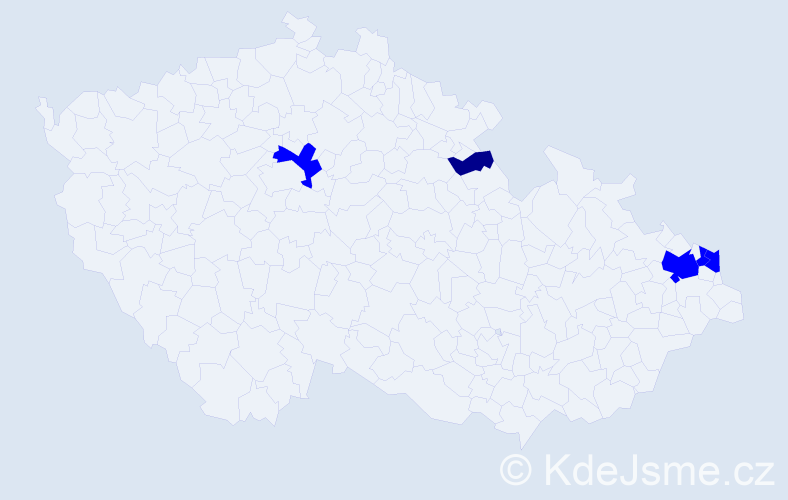 Příjmení: 'Dembinski', počet výskytů 6 v celé ČR
