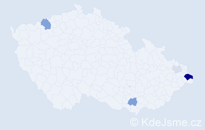 Příjmení: 'Gawel', počet výskytů 10 v celé ČR