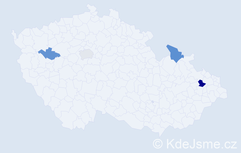 Příjmení: 'Potoki', počet výskytů 8 v celé ČR