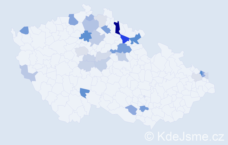 Příjmení: 'Višňáková', počet výskytů 66 v celé ČR