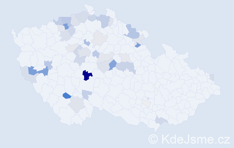 Příjmení: 'Vobrubová', počet výskytů 91 v celé ČR