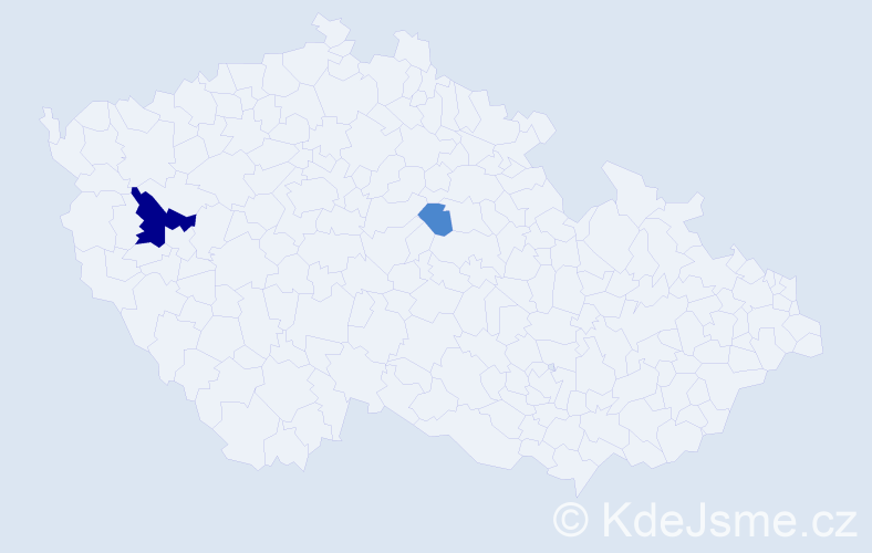 Příjmení: 'Venhryn', počet výskytů 4 v celé ČR