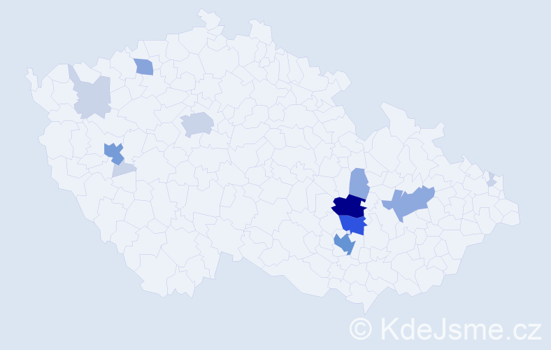 Příjmení: 'Lebiš', počet výskytů 41 v celé ČR