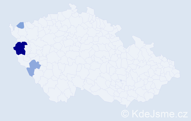 Příjmení: 'Lupša', počet výskytů 11 v celé ČR