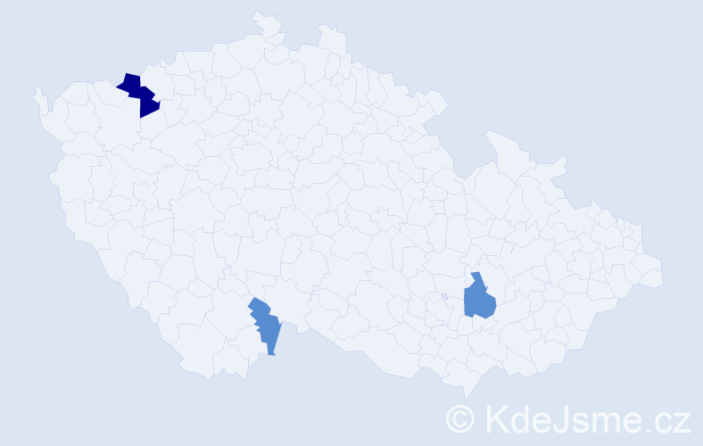 Příjmení: 'Dörfel', počet výskytů 7 v celé ČR