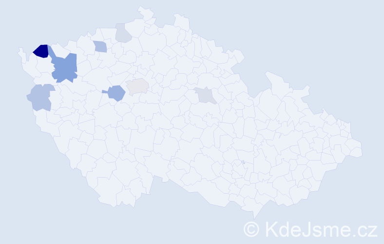 Příjmení: 'Kirov', počet výskytů 17 v celé ČR