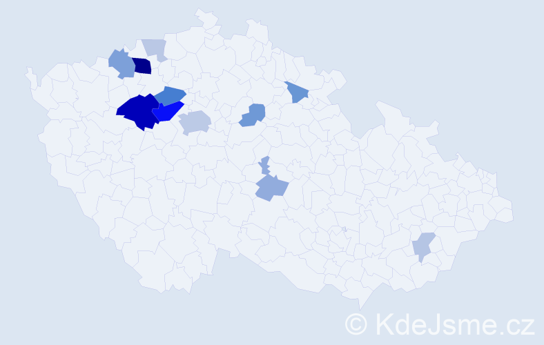 Příjmení: 'Libecajtová', počet výskytů 35 v celé ČR
