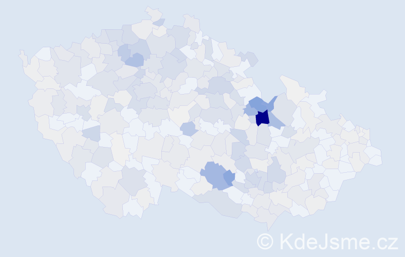 Příjmení: 'Chládek', počet výskytů 1631 v celé ČR