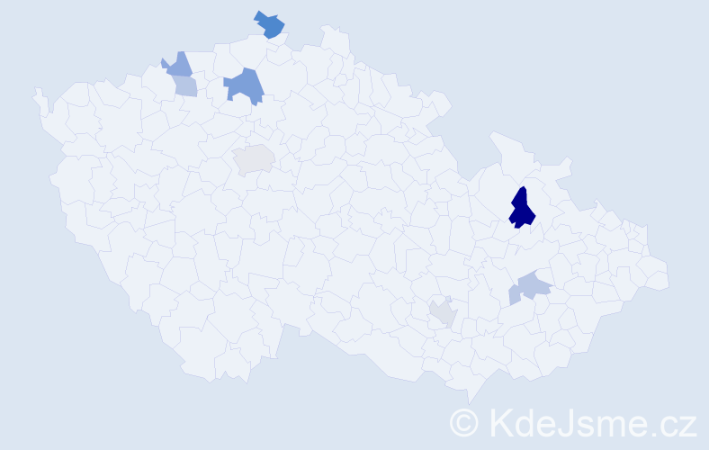 Příjmení: 'Guzyová', počet výskytů 12 v celé ČR