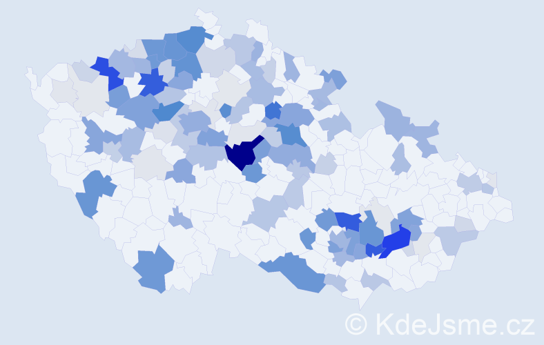 Příjmení: 'Podaná', počet výskytů 466 v celé ČR