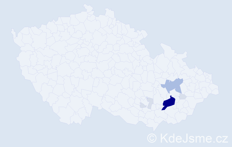 Příjmení: 'Fochr', počet výskytů 29 v celé ČR