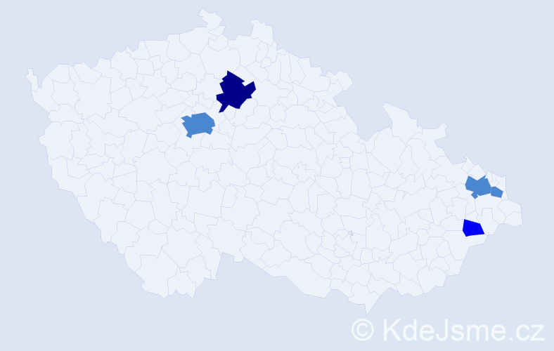 Příjmení: 'Barciová', počet výskytů 8 v celé ČR