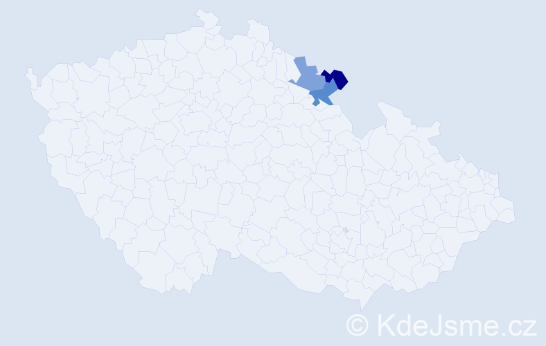 Příjmení: 'Puschmann', počet výskytů 11 v celé ČR