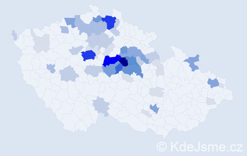 Příjmení: 'Foršt', počet výskytů 193 v celé ČR