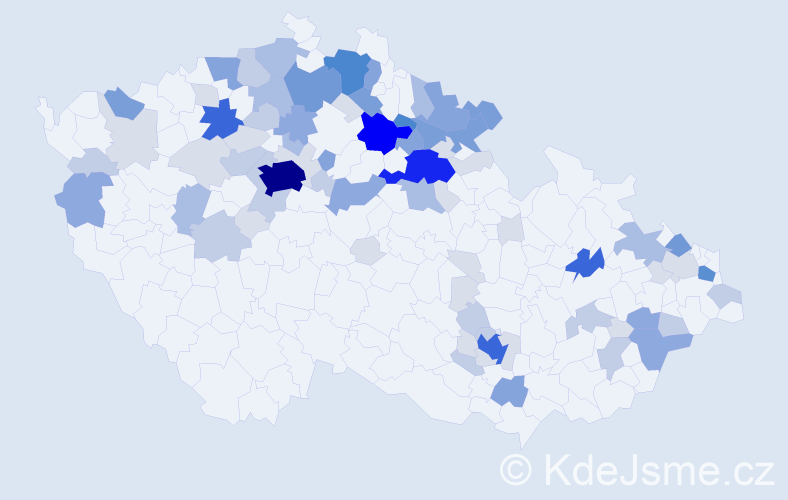 Příjmení: 'Groh', počet výskytů 280 v celé ČR