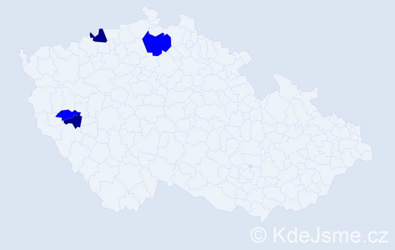 Příjmení: 'Freieslebenová', počet výskytů 6 v celé ČR