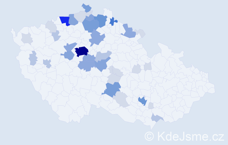 Příjmení: 'Plešinger', počet výskytů 117 v celé ČR