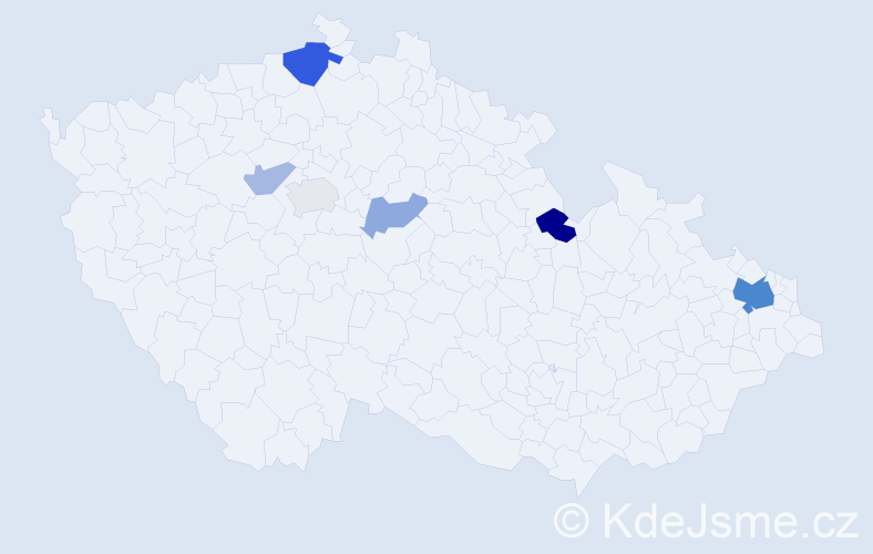 Příjmení: 'Krišanda', počet výskytů 15 v celé ČR