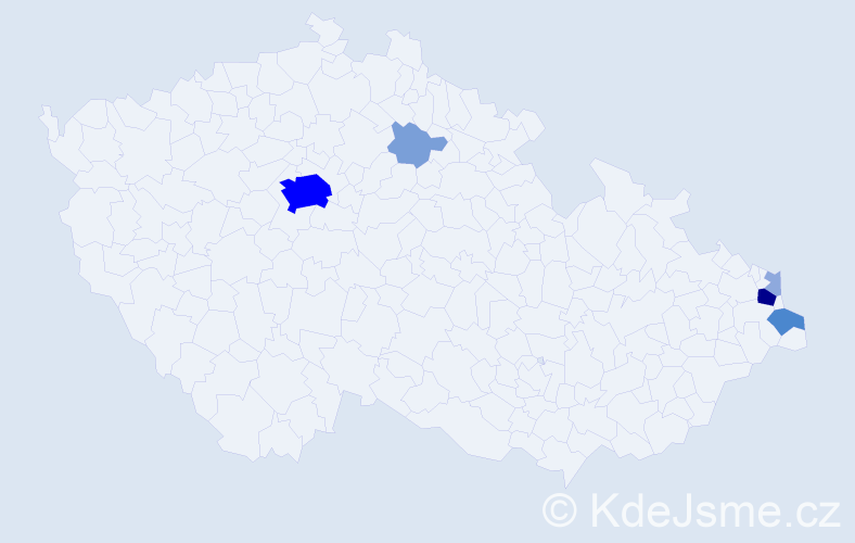 Příjmení: 'Nierostek', počet výskytů 18 v celé ČR