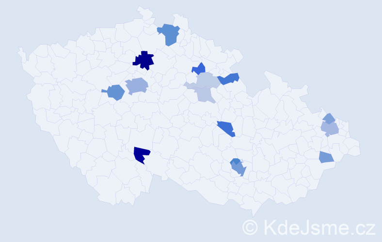 Příjmení: 'Goldstein', počet výskytů 41 v celé ČR