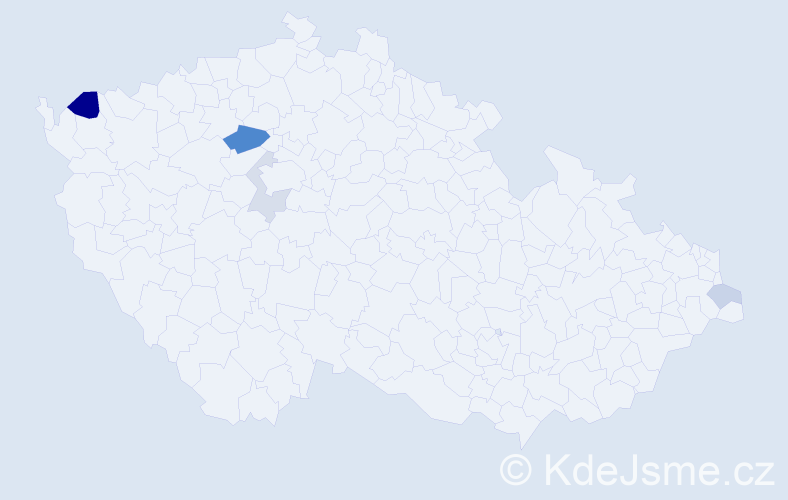 Příjmení: 'Csicsola', počet výskytů 9 v celé ČR