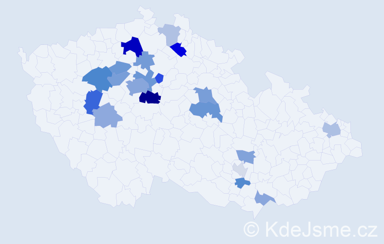 Příjmení: 'Lennerová', počet výskytů 44 v celé ČR